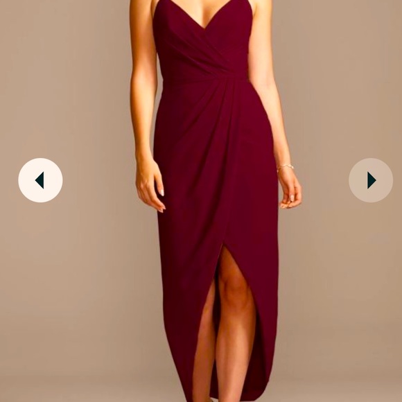 white christmas dresses Ever-Pretty Pleated Chiffon Ruffles Sleeve V-Neck Midi Semi Formal Dress Occasion Dress main image 1